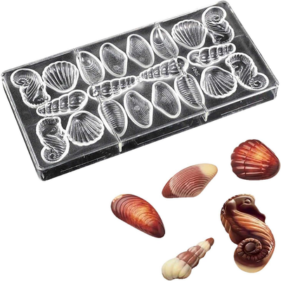 #ad Polycarbonate Chocolate Mold for Handmade Candy 5 Shell Designs $24.99