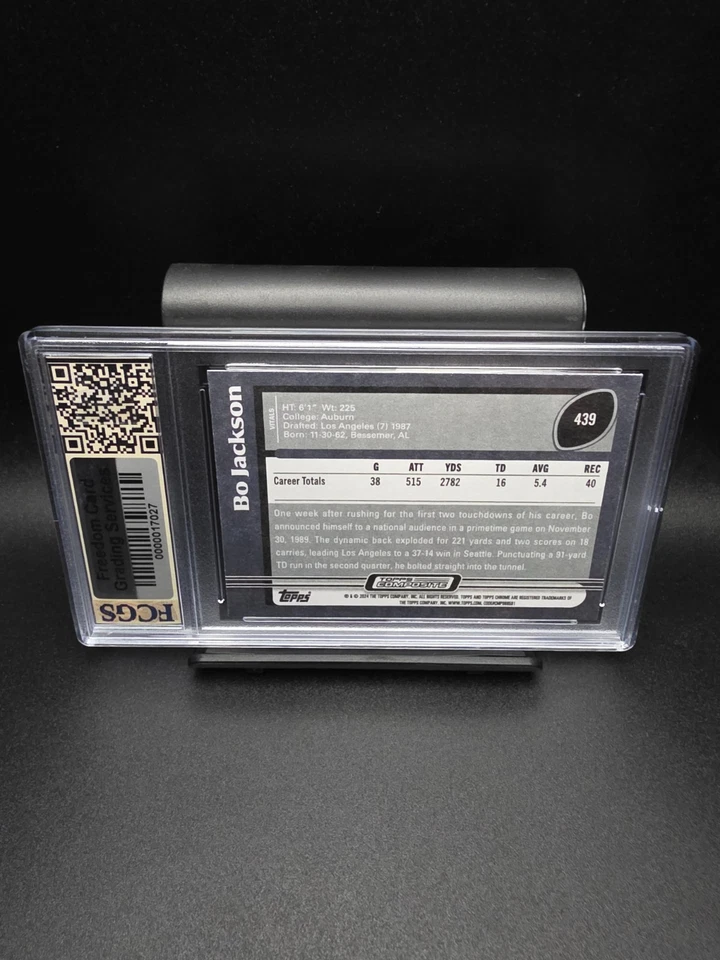 Bo Jackson #439 (2023) Topps Composite - Graded 10 [FCGS] GEM-MT - Image 2 of 2