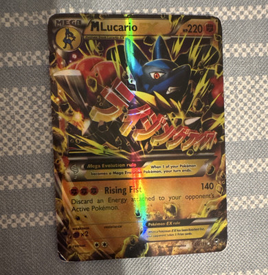 M Lucario EX Secret Rare Full Art Holo XY Furious Fists 113/111