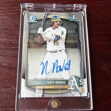 2025 Bowman - Chrome Prospect Autographs Nate Nankil #CPA-NN (AU, RC)