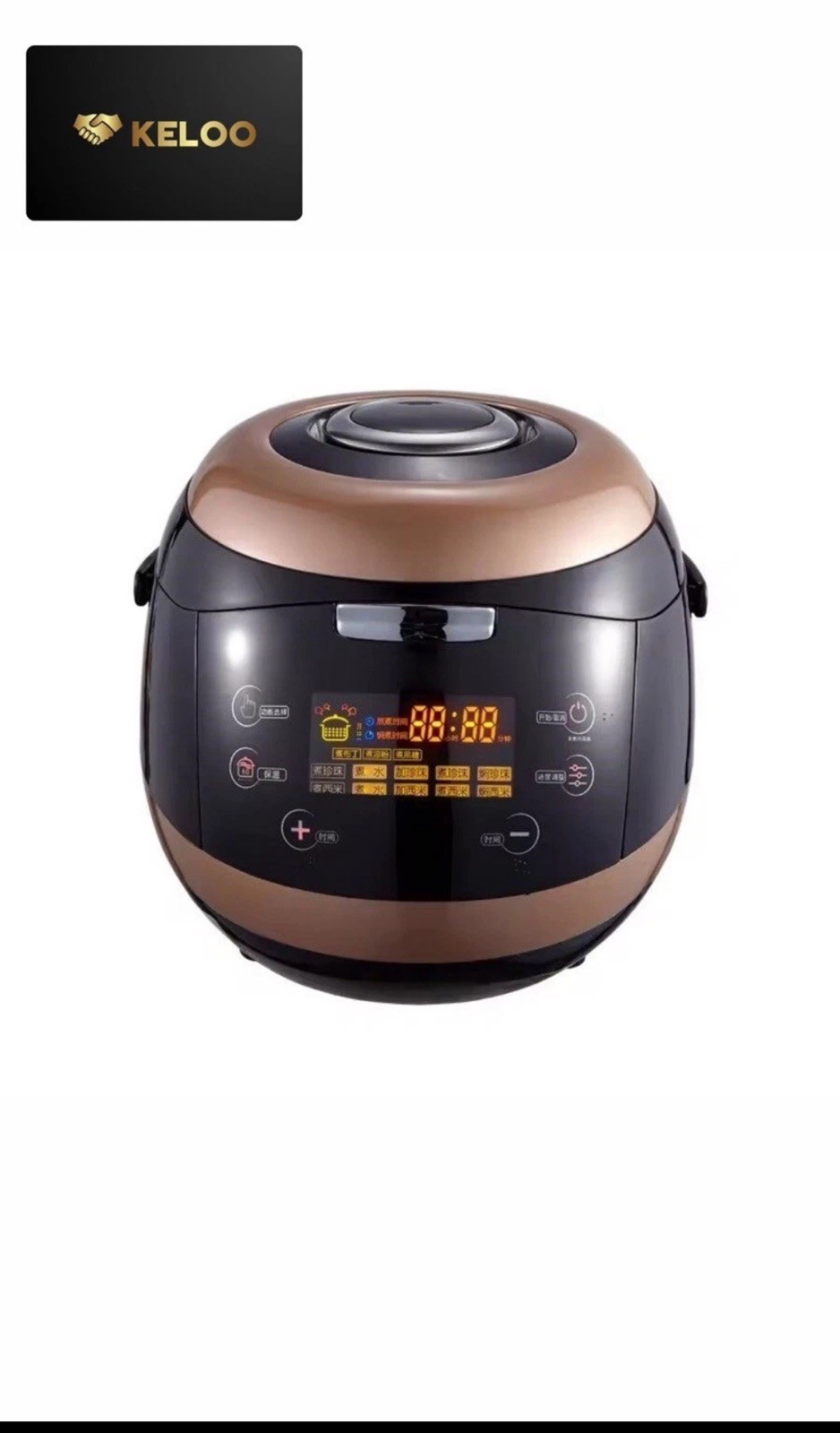 Olla de perlas de 5L cocina de tapioca comercial con pantalla táctil para té Boba y té con leche