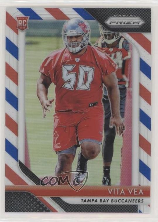 2018 Panini Prizm Rookie Red White & Blue Prizm Vita Vea #244 01bj