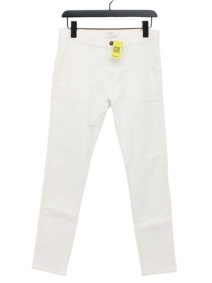 Ba&sh Damen Jeans W 29 in creme Baumwolle mit Elasthan Skinny