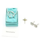 Tiffany & Co Sterling 18k Gold Cross Pendant Cufflinks Key Ring Lot of 3 S4537-1 — photo 1