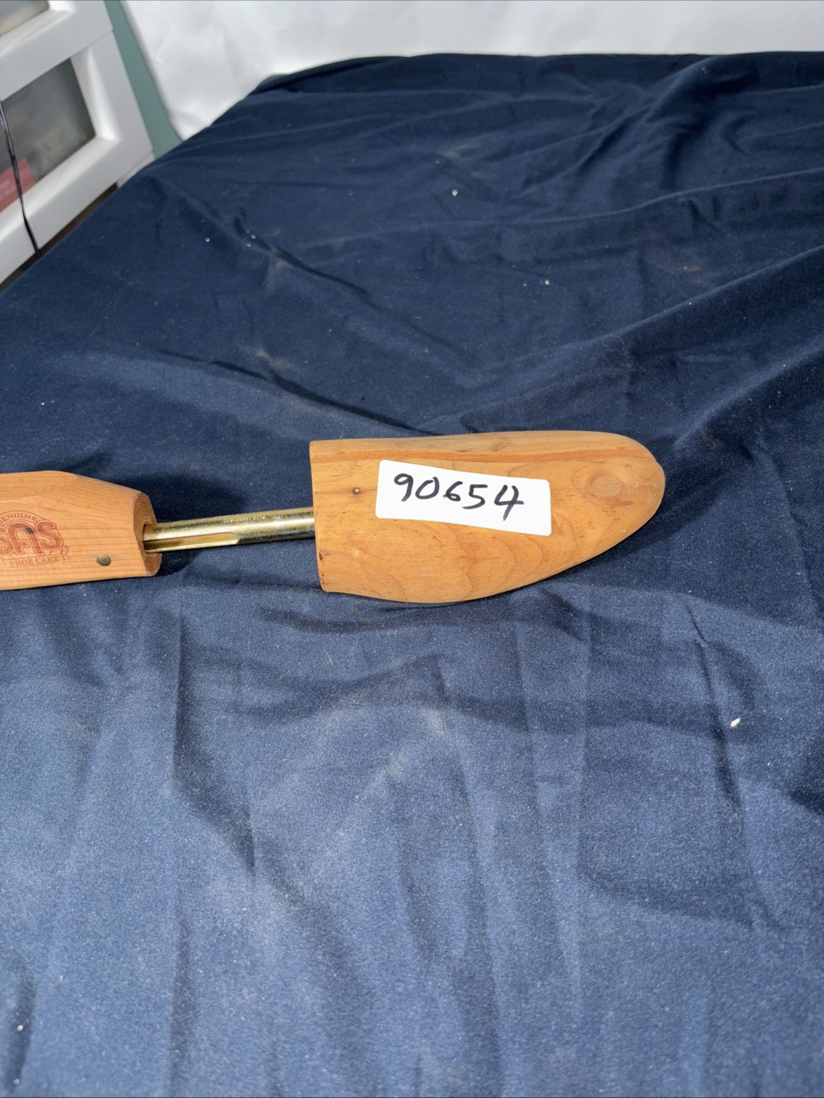 Vintage D. MACKAY Wooden Adjustable Wood Shoe Trees Size 8C Great For Shoeshine