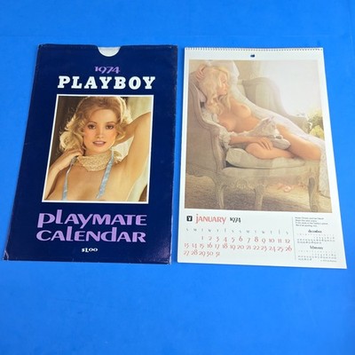 1974 PLAYBOY PLAYMATE CALENDAR COMPLETE W/SLEEVE EXC.