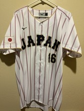 Shohei Ohtani 16 Samurai Japan Mizuno WBC Baseball Jersey Size O XL