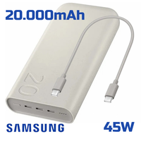 Original Samsung 20000Mah Powerbank 45W Super Fast Charging Neu Ovp + Ladekabel