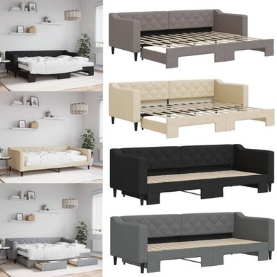 Tagesbett mit Matratze Gästebett 2-in-1 Sofabett Schlafsofa Jugendbett Daybed