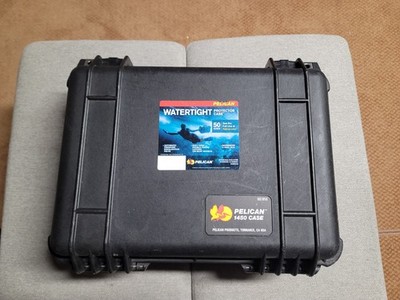[NEW] (1450-000-110) Pelican 1450 Black Hard Case - With Foam, Black
