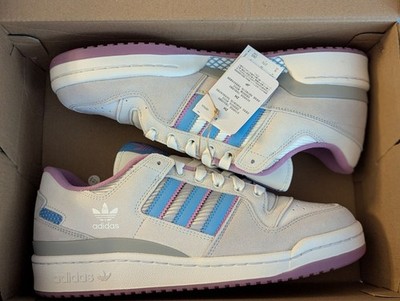 Adidas Forum 84 Low ADV Sneakers Size 6M/7.5W Originals White/Purple/Blue