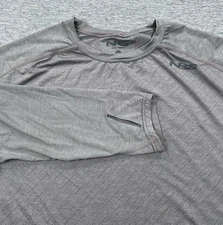 NRS Silkweight Shirt Mens Medium Gray Long Sleeve UPF 50+ Fishing Outdoor Hiking