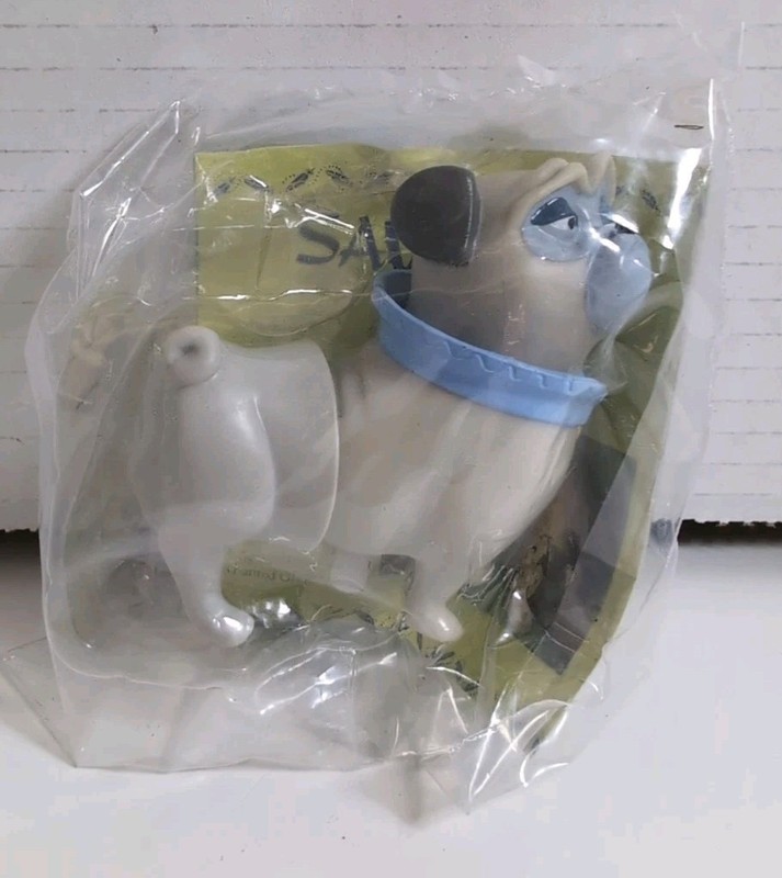 PERCY PUG POCAHONTAS 3” FIGURE WIND UP TOY DOG New