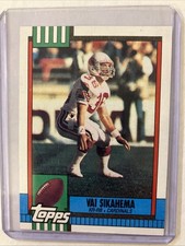 1990 Vai Sikahema Topps Football Card #242