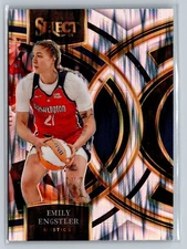 2024 Panini Select WNBA #173 Emily Engstler Prizms Silver Washington Mystics