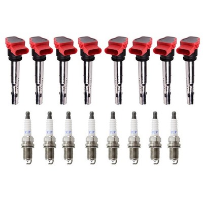 Eldor 8 Ignition Coils Denso Platinum TT Spark Plugs Kit for Audi S5 4.2L V8