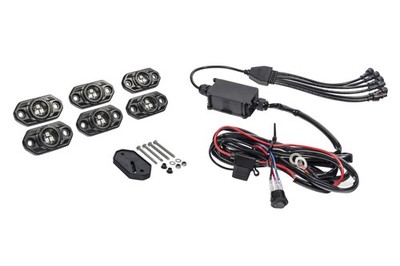 KC HiLiTES for C-Series RGB LED Rock Light Kit (Incl. Wiring) - Set of 6