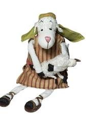 HALLMARK DAYSPRING REALLY WOOLLY "ELI" PLUSH NATIVITY SHEPHERD W/ BABY LAMB NWT