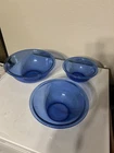 Vintage Pyrex 322, 323, 325 Cobalt Blue Glass Mixing Bowls Nesting
