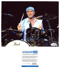 Chad Smith ‘Red Hot Chili Peppers’ Band Drummer Signed 8x10 Photo ACOA RHCP
