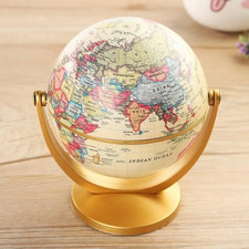 Desktop Earth Retro Globe World Ocean Map Ball Antique Geography Learning Educat