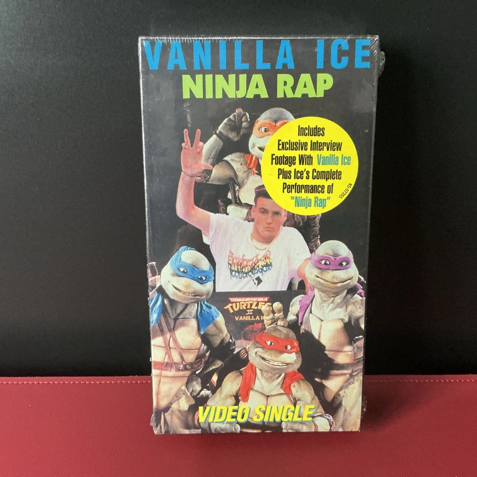 NINJA RAP - VANILLA ICE TEENAGE MUTANT NINJA TURTLES - RARE SEALED VHS - NICE! - Image 2 of 4