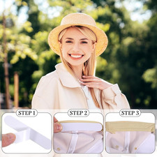 50Pcs Hat Size Reducer, Hat Sizer Insert Reducing Self Adhesive Foam Filler T...