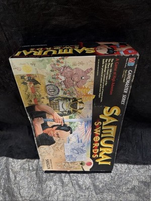 SAMURAI SWORDS Milton Bradley Board Game 4720 Sealed Parts Open