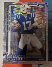 2025 Topps Chrome #132 Daniel Jones Pulsar Refractor Indianapolis Colts
