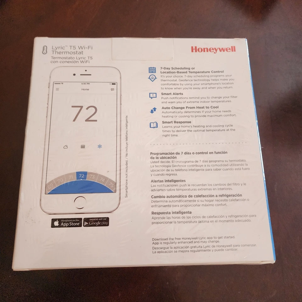 Honeywell Rcht8610wf Lyric T5 Wi-fi Smart Thermostat - Image 2 of 4
