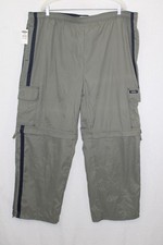 NWT Vtg Old Navy Pants Windbreaker Baggy 2XL Track Cargo Parachute Skate Zip Off