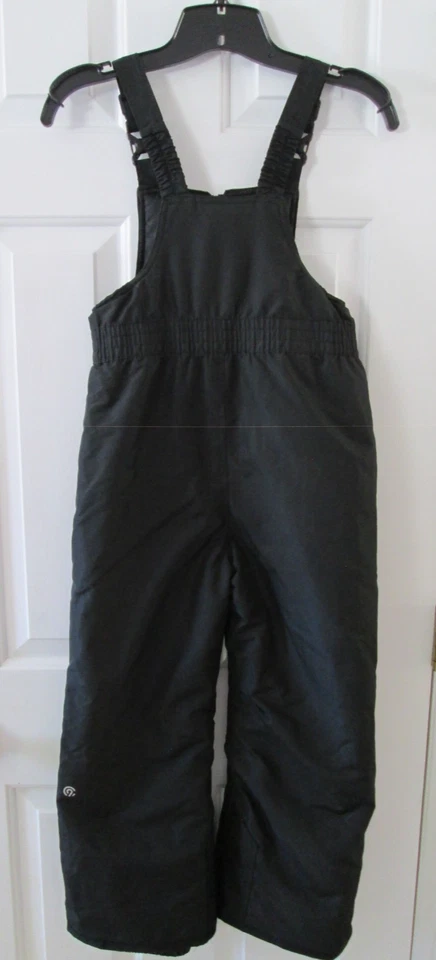 CHAMPION Unisex Snow Ski Bibs/ Overalls Zip Kids Size Small 6- 7 Black -Preowned - Image 2 of 4