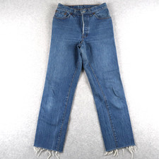 Vintage 90s Levis 501 Sz 9 25.5x26 Jeans Straight Denim Blue Womens USA