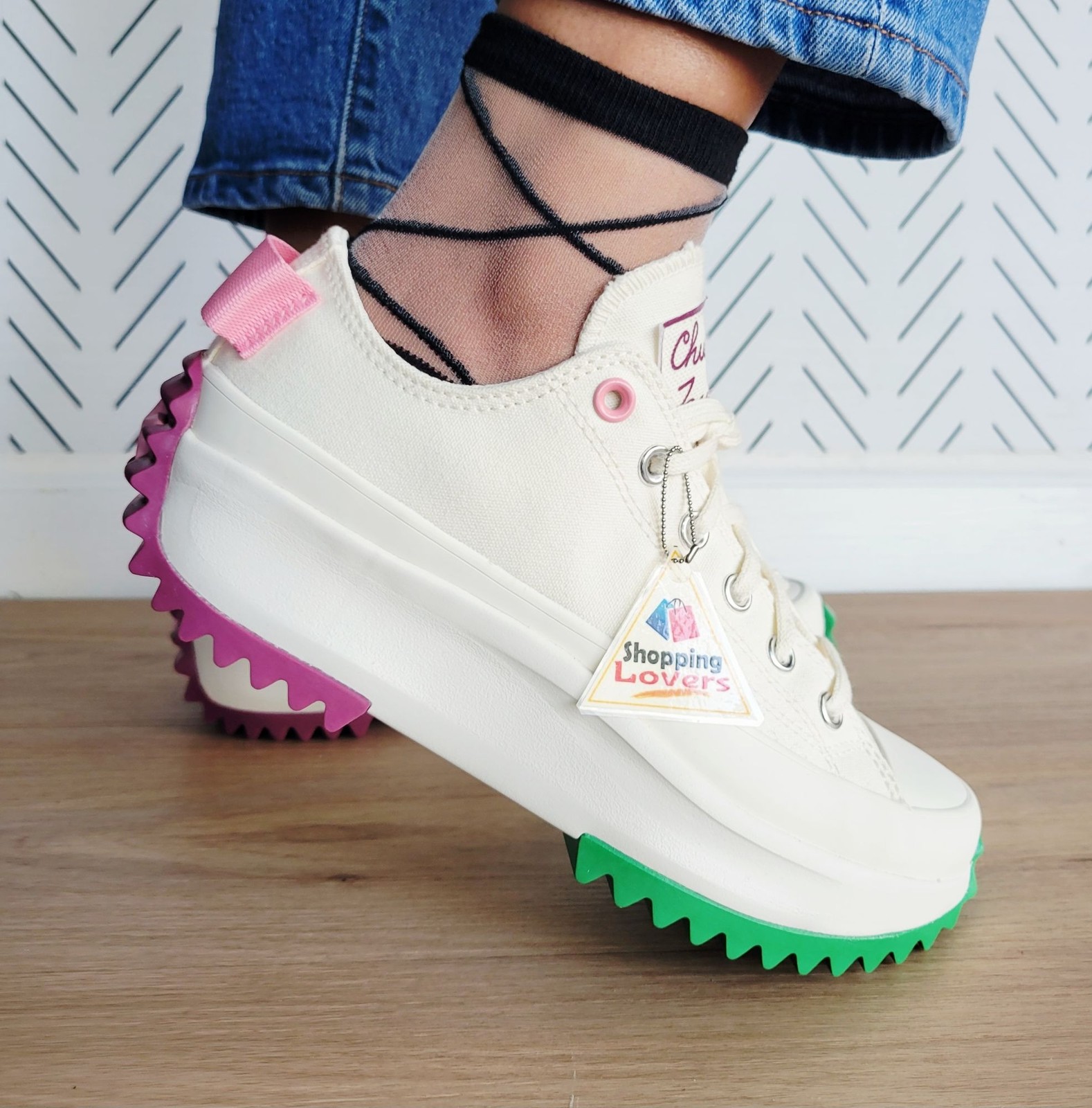 ❤️Converse Run Star Hike Platform Color Pop Sz 8.5 Women's Shoes Sneaker A14271C thumbnail 2