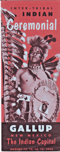 1954 Gallup, New Mexico Inter-Tribal Indian Ceremonial Brochure