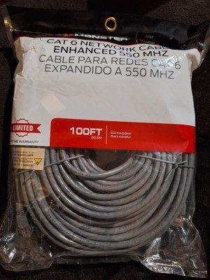 New Monster Cat 6 Networking Cable 100 Ft.~#1708