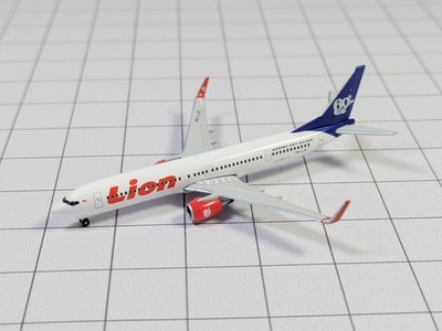 LION AIR 60th Livery Boeing 737-900ER Aircraft Model 1:500 Scale Herpa PK-LJO