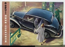 1954 Mercedes-benz Model 170s-d Sales Folder In French Text