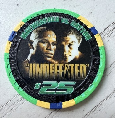 MGM Grand Las Vegas $25 Casino Chip Mayweather Vs Hatton 12/8/2007 RARE