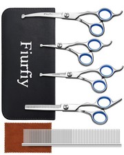 6-in-1 Dog Grooming Scissors - Professional Stainless Steel Hair Cutting Kit ...