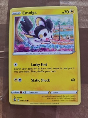 Emolga 054/195 Swsh12: Sword & Shield-Silver Tempest Non Holo