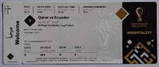 Qatar 2022 World Cup : Qatar v Ecuador : Opening Match : Hospitality Ticket : 6