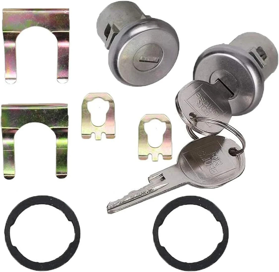 2PCS Left/Right Door Lock Cylinder Set for Chevrolet C10 Truck