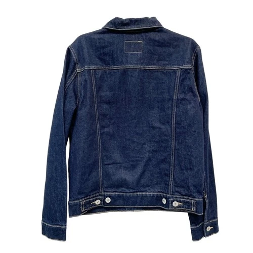 Goodfellow & Co Men's Dark Blue Cotton Denim Trucker Jacket Size Medium image 3