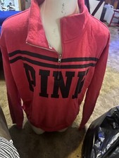 Pink Large Sweatshirt 1/4 Zip