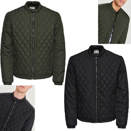 Only \u0026 Sons Mens Quilted Biker Jackets 