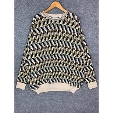 Vintage Giorgi Di Firenze 3D Knit Coogi Style Crewneck Italian Sweater Size XXL