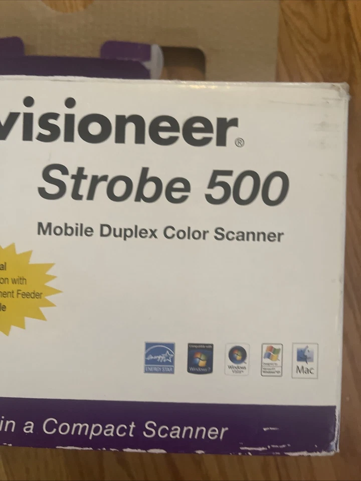 Visioneer Strobe 500 Mobile Duplex Color Scanner Docking Station MAC Or Windows - Image 3 of 4