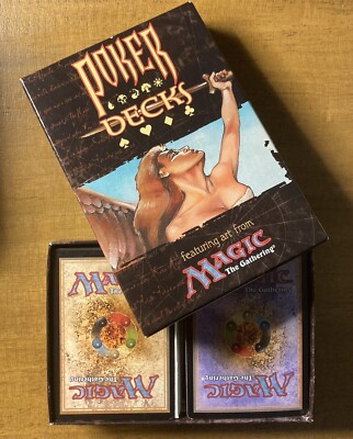 Magic The Gathering（MTG）トランプセット 1998年発売 MTG✨POKER DECK SET (Opened) 1998✨NM/M ULTRA RARE Vintage MTG Art