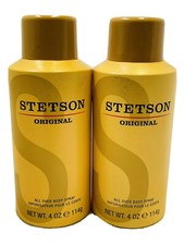 2 stetson original all over body spray 4oz ea scuff/dented exterior